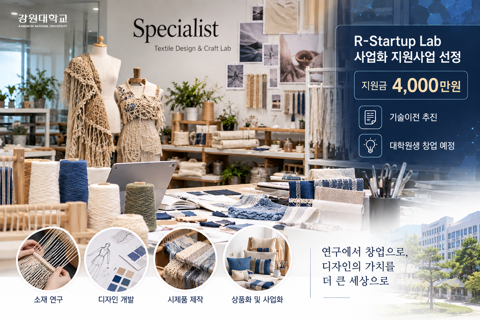 섬유디자인전공 이혜진 교수 연구실, ‘스페셜리스트(Specialist)’ , R-Startup Lab 사업화 지원사업 선정 대표이미지